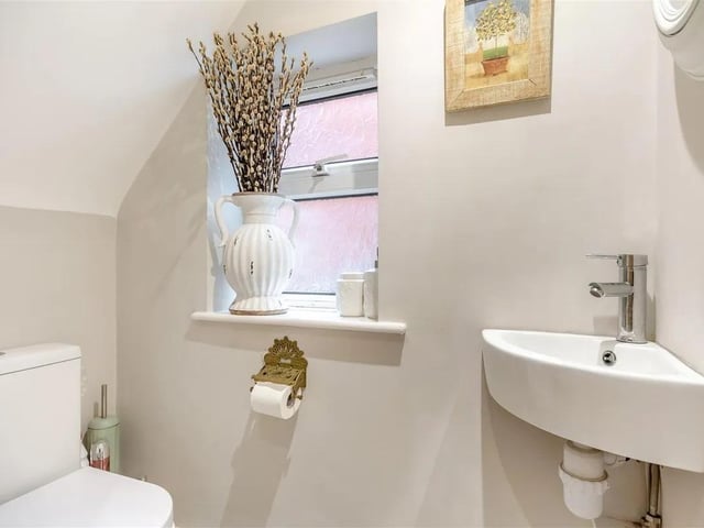 The property has the added bonus of a downstairs WC.