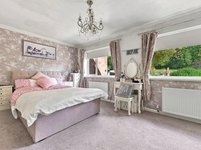 One of six bedrooms in the spacious property, perfect for a large family