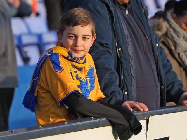 A young Stags fan before the game.