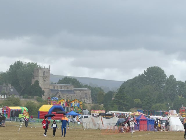 Despite several torrential downpours, thousands flocked to The Carrs for family-friendly fun.