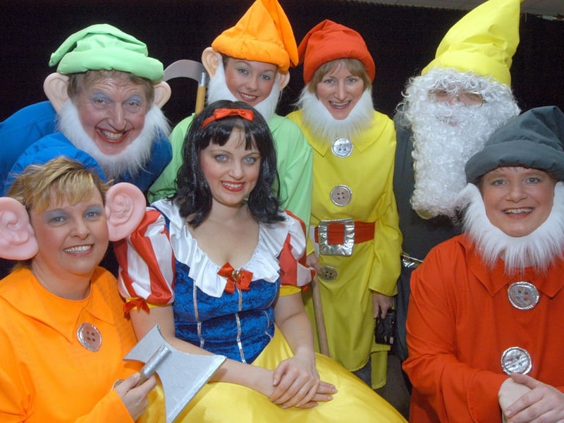 Cast Members from St Peters Drama Group's production of Snow White and the Six Dwarfs pictured at a rehearsal in 2006.