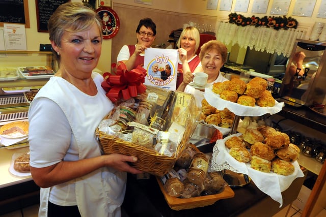Hill Head Tea Room held a raffle in aid of the Gazettes St Clares campaign in 2011. Are you pictured?