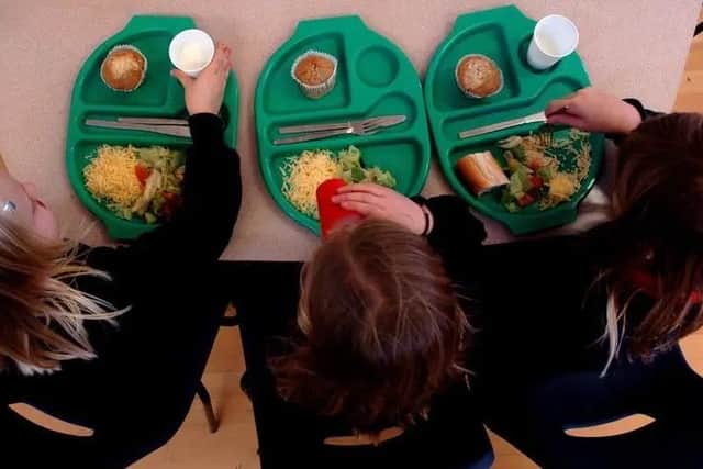 Free school meals are available to children who have parents receiving benefits or are on incomes of less than £7,400.