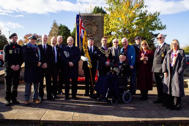 Mayor Andy Abrahams launches the Poppy Appeal with the Royal British Legion and Mansfield District Council