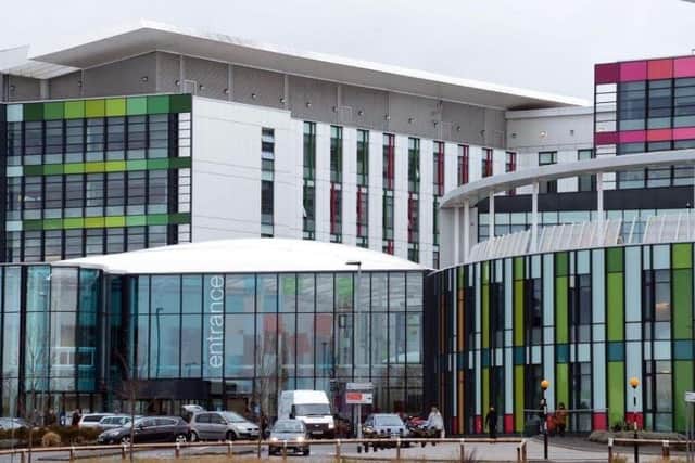 King's Mill Hospital in Sutton, where record numbers of patients have been waiting for routine operations or treatment.