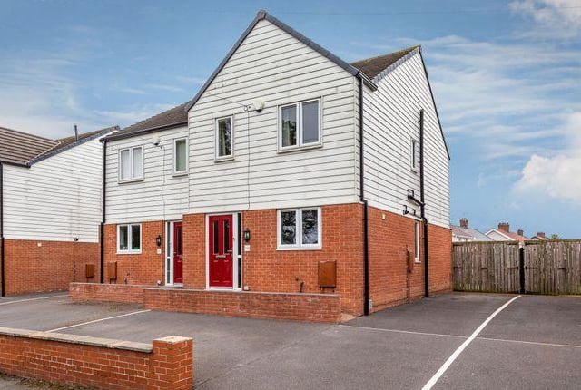 The three bedroom house has a large living room and overlooks a park. Marketed by Preston Baker, 01302 457548.