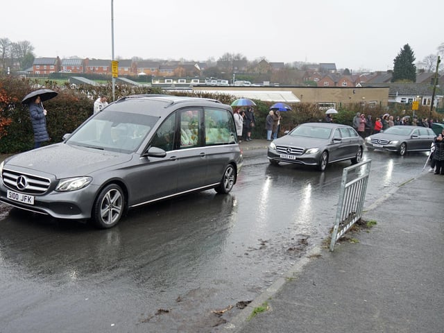 People lined the streets to pay their respects