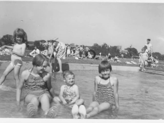 Polly Ashbourne shared a wonderful family photo at the pool in the early 1960s.