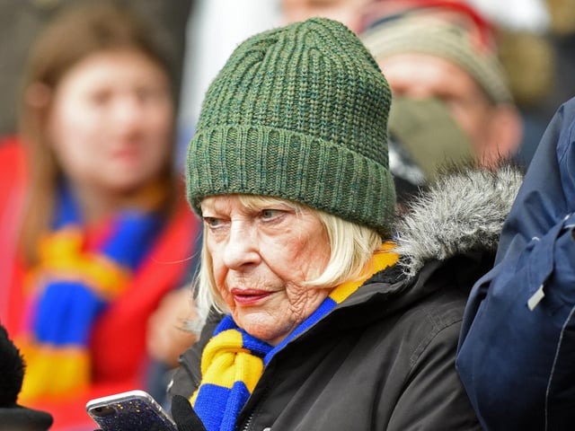 Fans at Mansfield Town v Newport County.