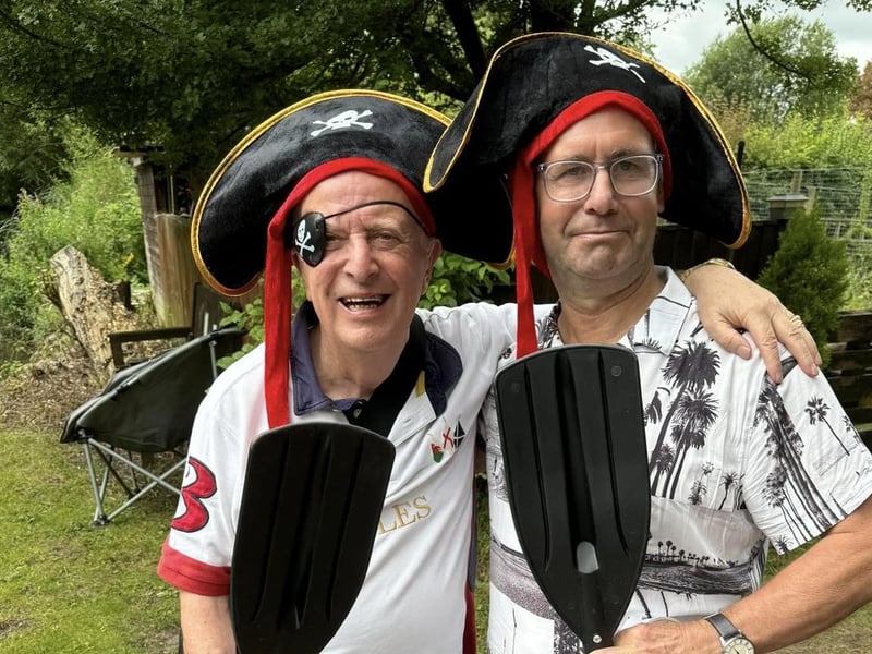 Mansfield mayor Andy Abrahams pictured with radio broadcaster Tony Delahunty.