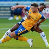 Mansfield Town captain Ollie Clarke - back to face Rochdale.