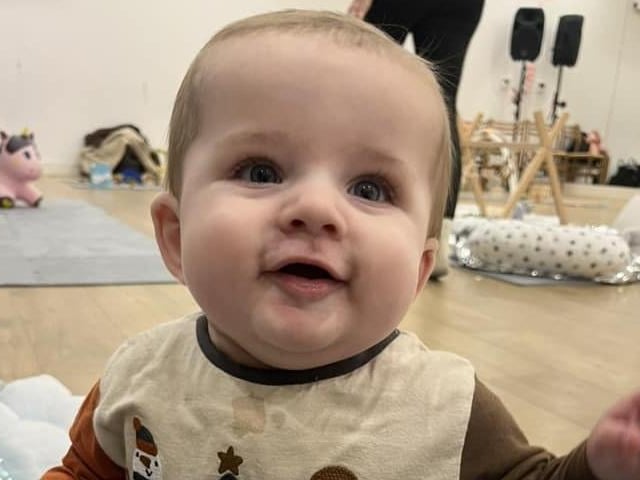 This photo of George, seven months, was sent to us by Rebecca Marshall
