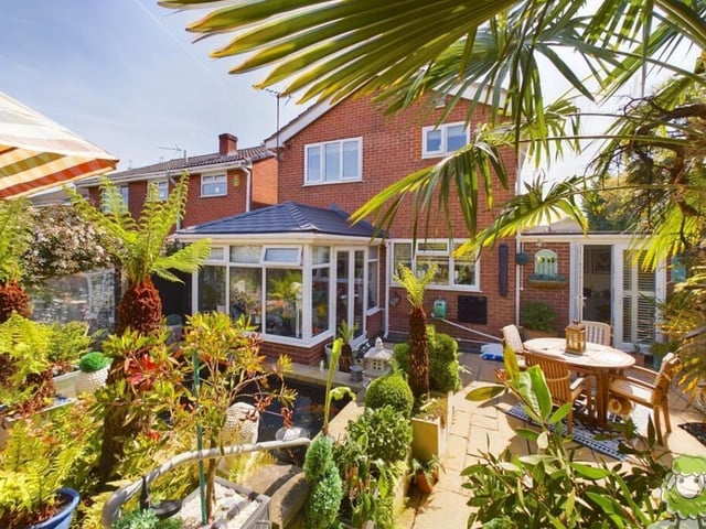 This photo captures the charm of the £270,000 property from the rear, with a garden that invites both relaxation and enjoyment.