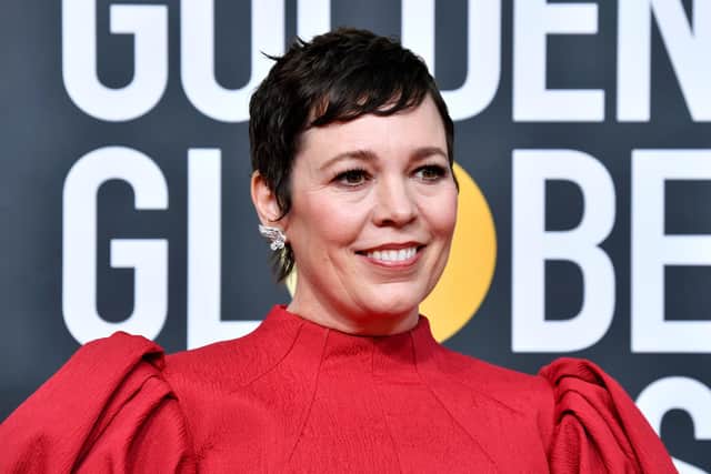 Olivia Colman at th Golden Globes in January 2020, shortly after the drama was announced