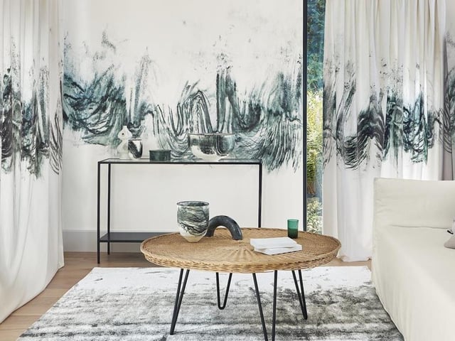 For our final event of the weekend, we return to the Harley Gallery at Welbeck, where a free summer exhibition opens on Saturday, showcasing the work of studio artist Kyra Cane. She has worked with interiors brand Villa Nova to convert her drawings and ceramics into a stunning range of textiles, cushions, rugs and wall coverings.