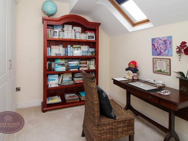 As you can see, the fourth and final bedroom could be used as an office or study. It has a Velux window with integrated blinds.
