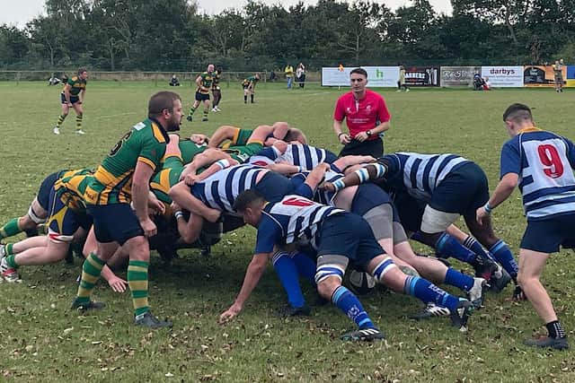 Scrum action from Mansfield's win at East Retford.