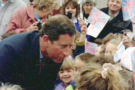 Prince Charles, as was, visits Mansfield and Garibaldi School on 5 May 1994.