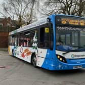 Decked with a winter wonderland design, featuring colourful decorations and characters, the Christmas Bus will be running on local bus services in Mansfield.