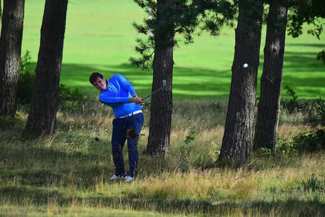 Stephen Topping competes during the PGA Assistants' Championship at Coxmoor.