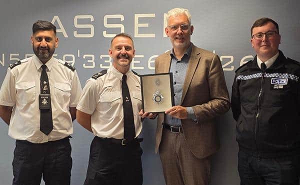 Nottinghamshire officers with mayor of Essen, Marco Out