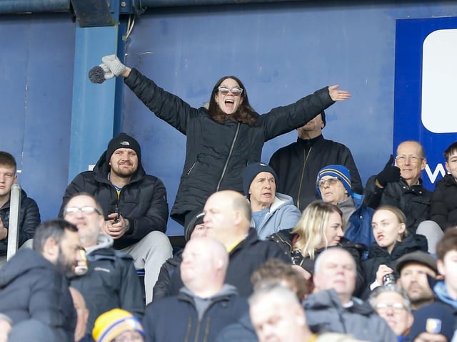 Mansfield Town fans ahead of the victory over Notts County.