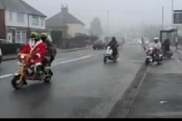 The scooters riding out in Sutton