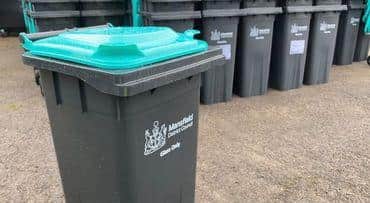 New glass recycle bins for Mansfield