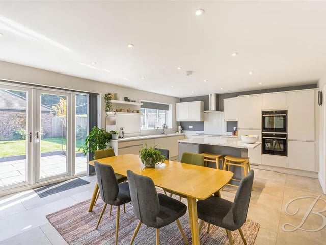 A stunning space to enjoy family meals or an impressive space for entertaining guests