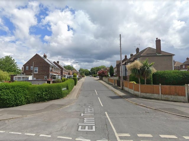 Elm Tree Avenue in Mansfield North: six offences