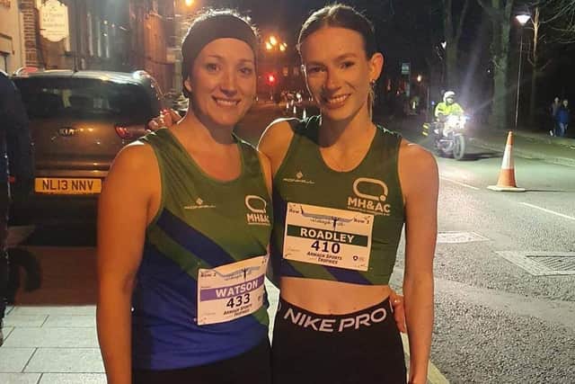 Claire Watson and Paige Roadley in Armagh.