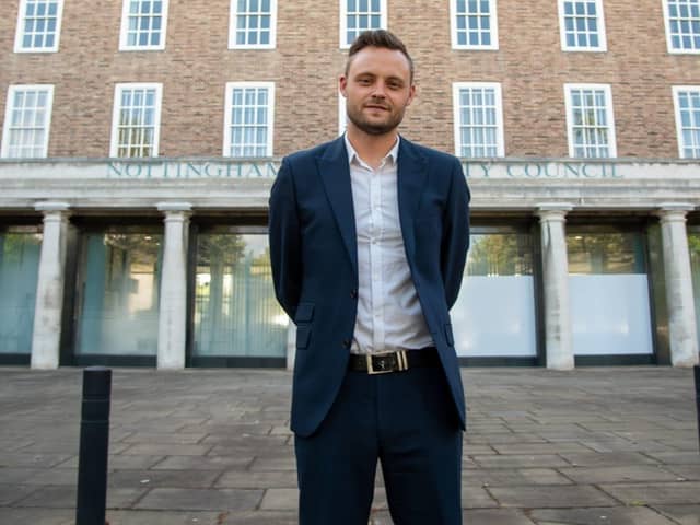 Coun Ben Bradley, Mansfield MP and Nottinghamshire Council leader, outside the council headquarters in West Bridgford.
