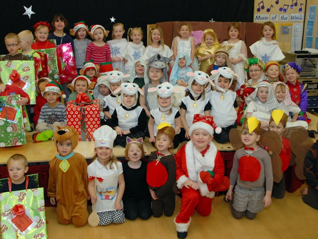 Kirkby's Morven Park Primary School's Christmas concerts and foundation nativity in 2011.