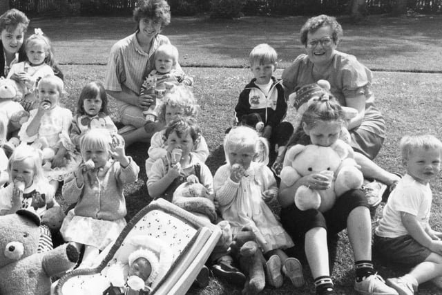 The Tyne Dock Salvation Army Mothers and Toddlers Group organised a Teddy Bea'rs picnic in West Park, South Shields but who can remember this from 30 years ago?