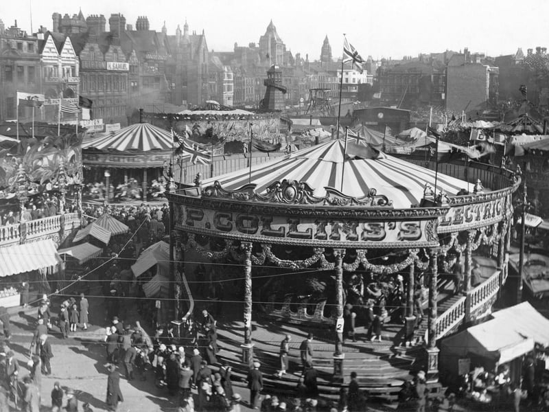 The carousel takes centre stage a the fair in 1926.