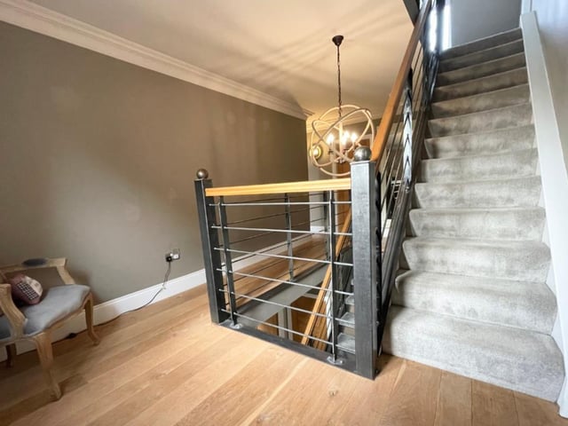 Back to the landing now to negotiate the next set of stairs to the second floor.