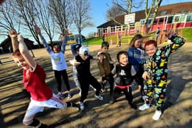 Hollywell Primary School students were allowed to break school rules for one day only.