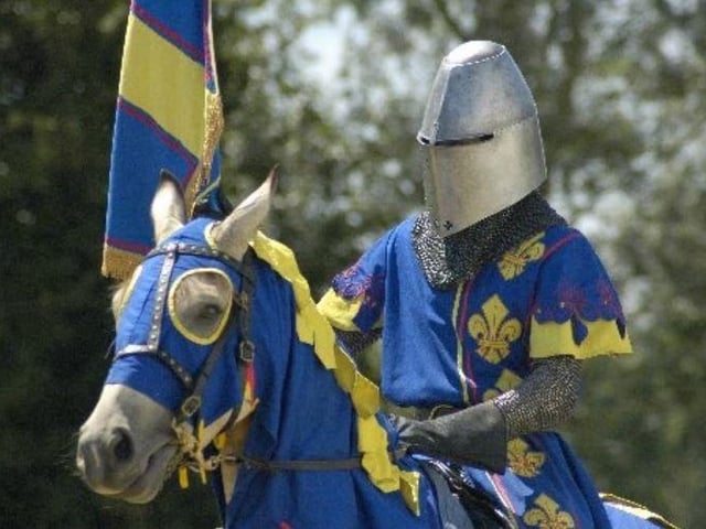The Knights of the Damned were one of the star attractions at the event.