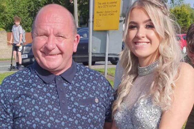 Tegan Parker and her father Paul, a former miner at Shirebrook Colliery.