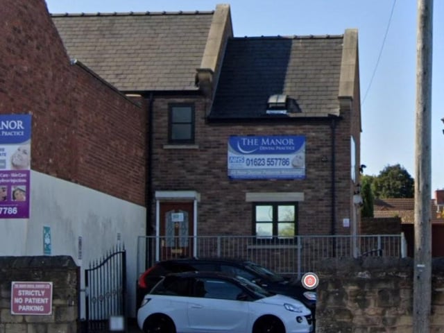 The Manor Dental Practice on Manor Street, Sutton, has a 5 out of 5 rating.