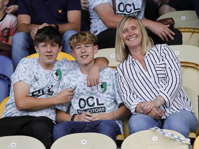 Stags fans at the Burton Albion game.