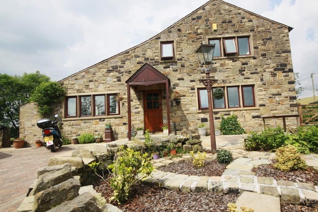 Black Moss Nook, a four-bedroom barn conversion, complete with swimming pool, on King's Highway, near Accrington, is on the market for offers in the region of £875,000 with EweMove.