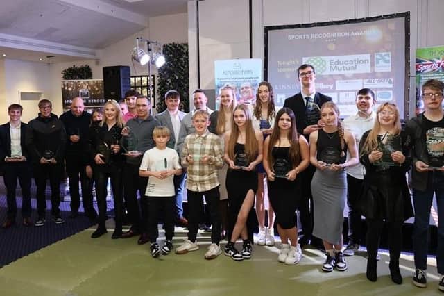 Award winners at the Mansfield Sports Recogniiton night. Pictures by Paul Horton.