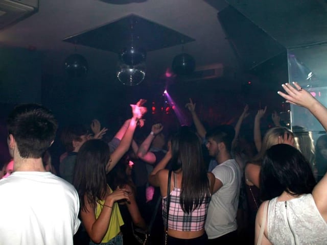 Busting some moves on the dance floor
