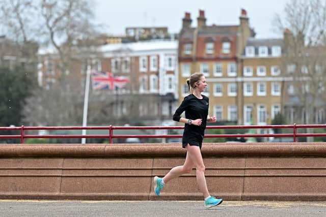 Tracking how your body is performaning is a great way to help you fine-tune your athletic display. (Photo by JUSTIN TALLIS / AFP) (Photo by JUSTIN TALLIS/AFP via Getty Images)