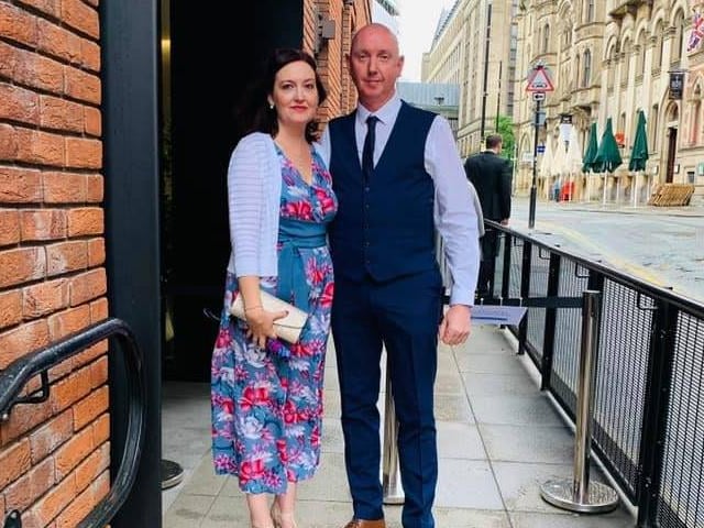 Andrea married on 27.7.20. She said: 'We were married on 27th July 2020 in Manchester, just before they went into tier 4. Didn’t think it was going to happen until a few days before.'