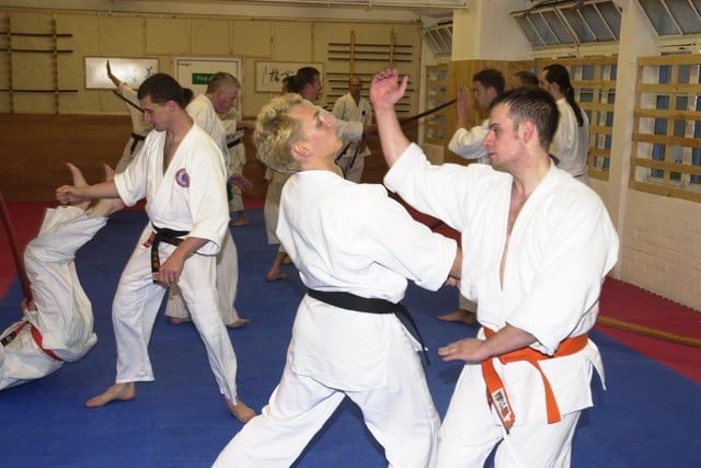 Pictured at the Trafalgar Works, Wellington Street in 2000, where the new Kyo-Gi-Kan Martial arts studio was officially opened.