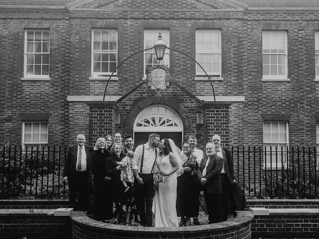 Gemma and Mike married on 31.10.20. Gemma said: 'After 4 date changes we finally got married on 31st October with 11 of our closest family members.'