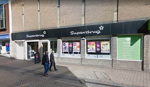 Superdrug on Stockwell Gate, Mansfield, will be closed on Christmas Day and Boxing Day.