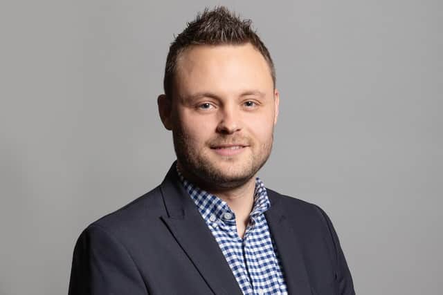 The official Parliamentary portrait of Coun Ben Bradley, Mansfield MP and Nottinghamshire Council leader.